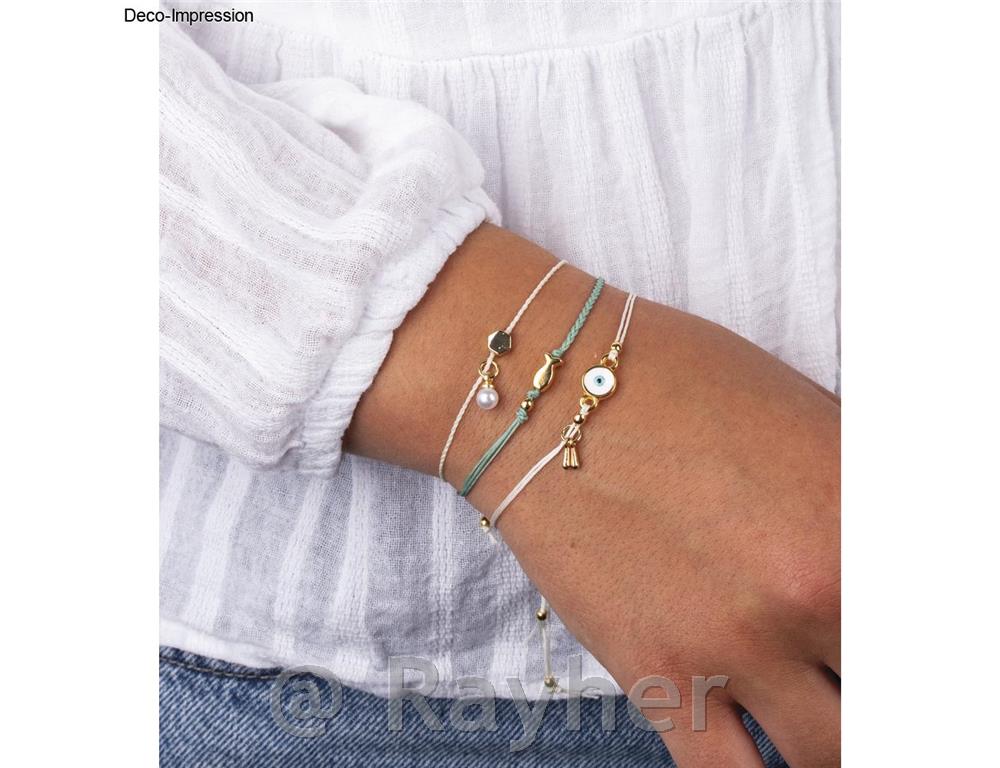 Dekorativni element Evil Eye, zlatni,8 mm, 2 komada