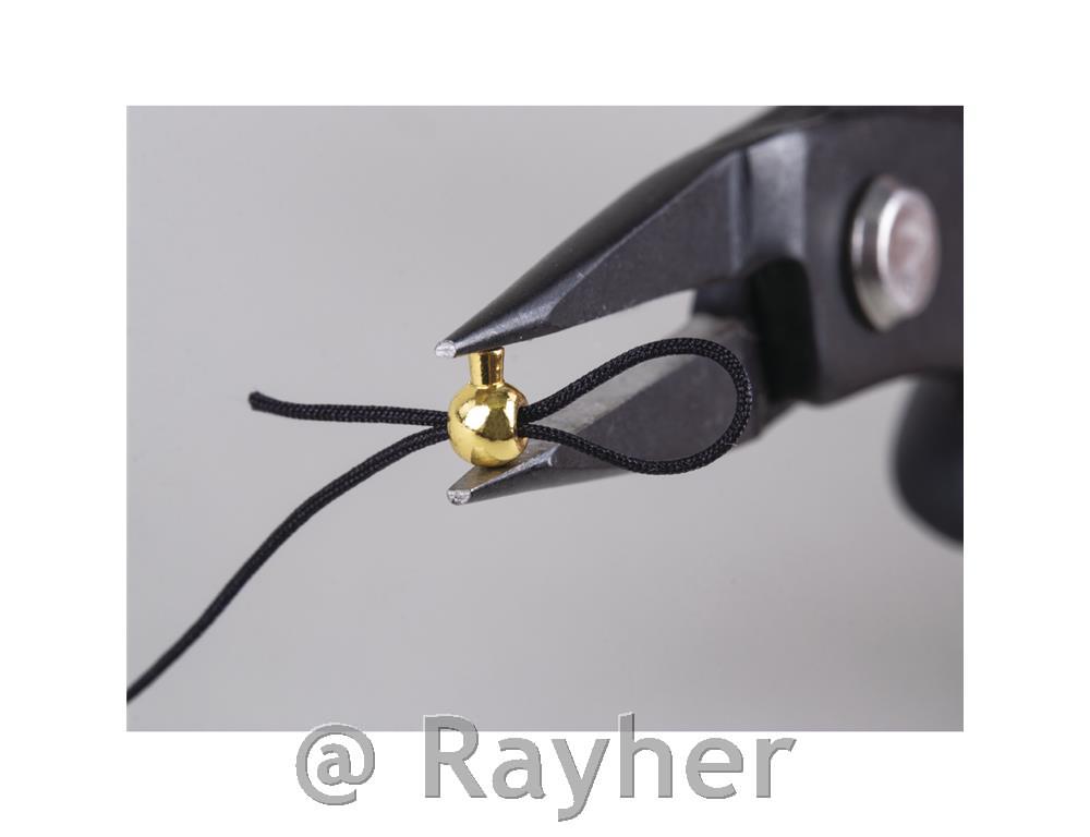 Perla za pozicioniranje, okrugla, zlatna3,5 x 3 mm, 10 komada