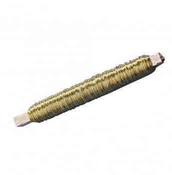 Žica za cvječe, zlatna, 0,55 mm, 100 g