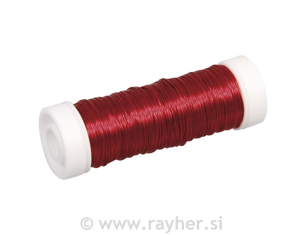 Crochet wire for jewelleries, red, 0,30
