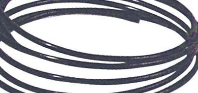 Aluminium wire, extreme mouldable, black