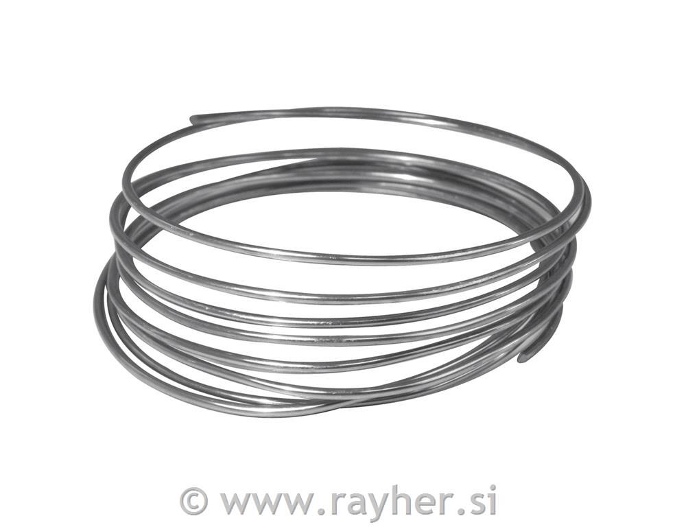 Aluminijska žica, za oblikovanje, srebrna, 2 mm o, tab-bag 2 m
