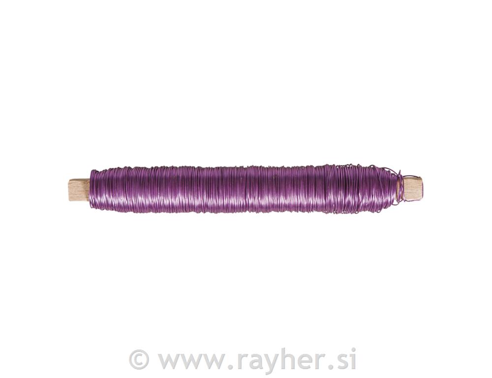 Žica za cvijeće, 0.55mm o, lavanda, 100g