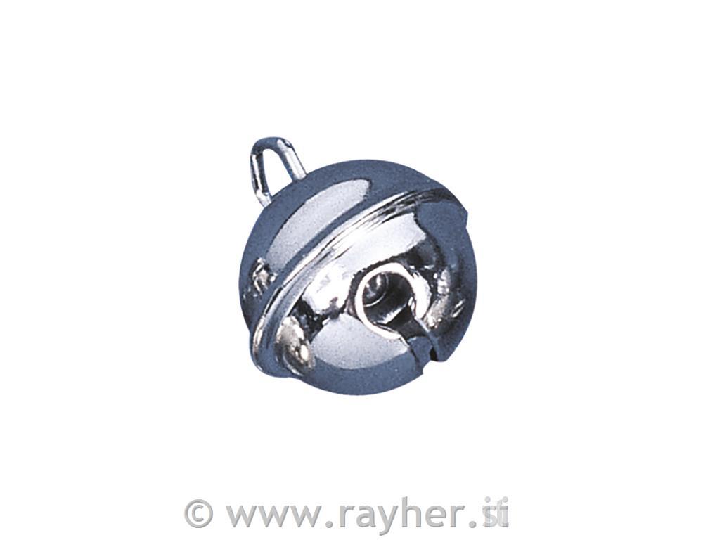 Metal bells (spherical), platinum, 19 mm