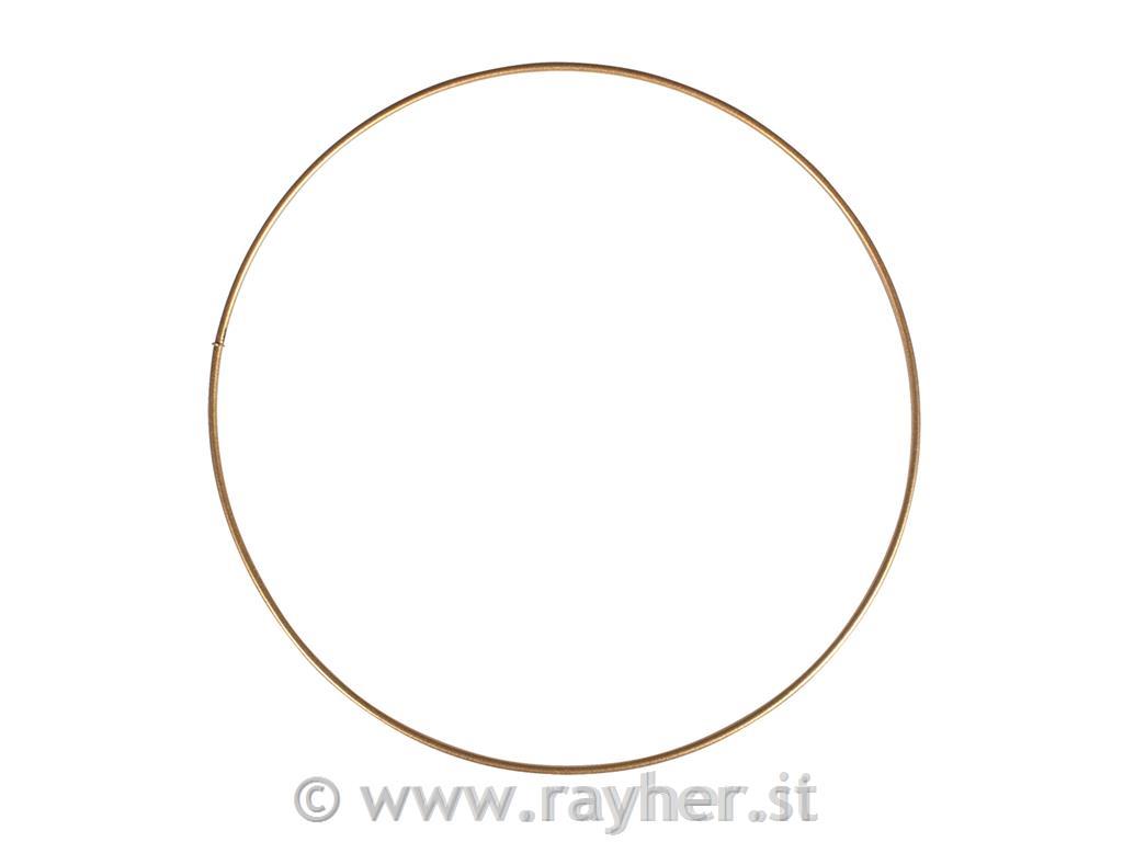 Metalni obruč, 20 cm, zlatni
