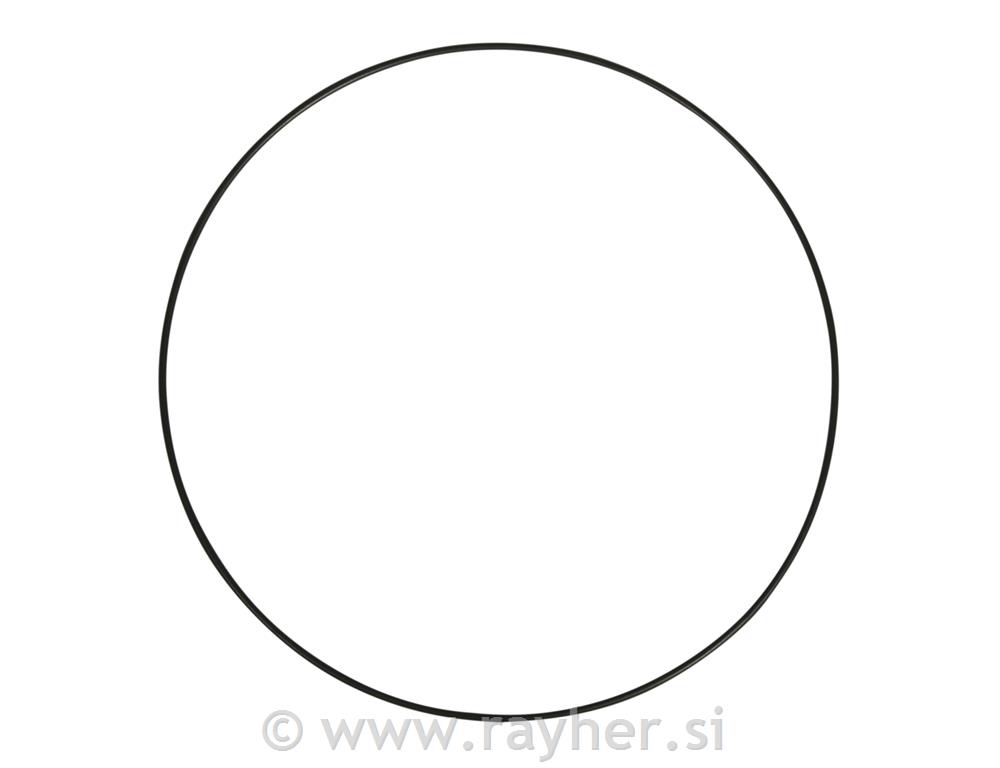 Metal rings, coated, 25cm oblack