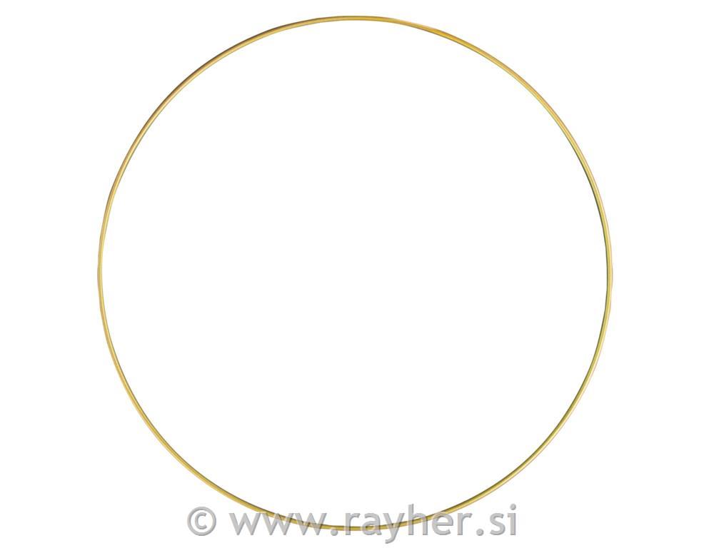 Metalni obruč, 30 cm, zlatni