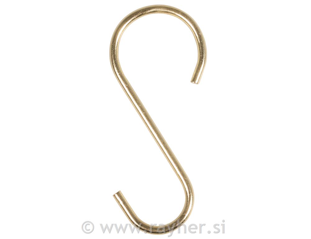 Metalni držač S, zlato, 2,6x1 cm, set 4