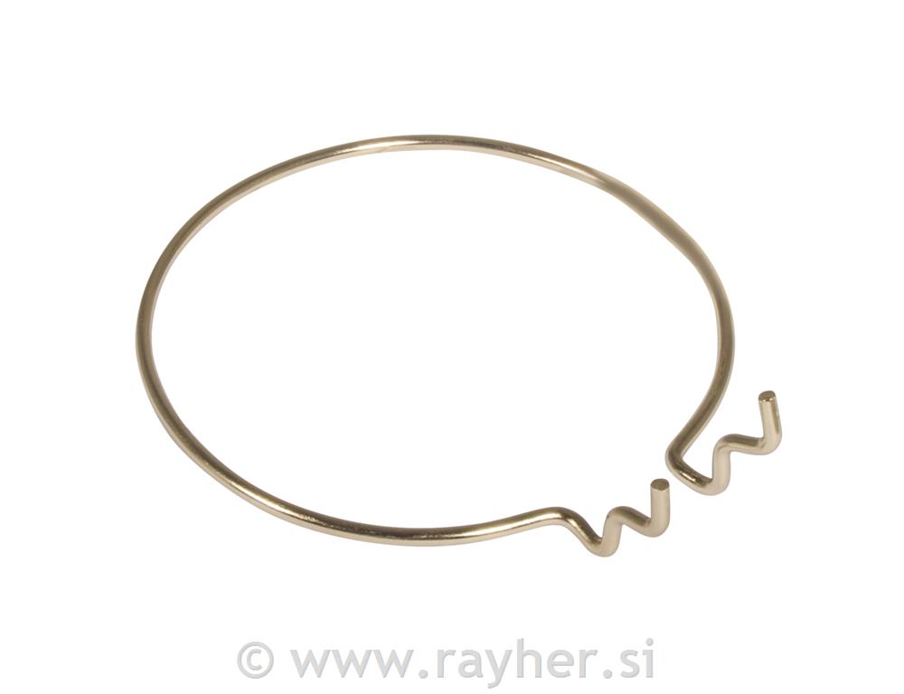 Metal bracket, round, 12cm o, gold, tab-bag 1pc