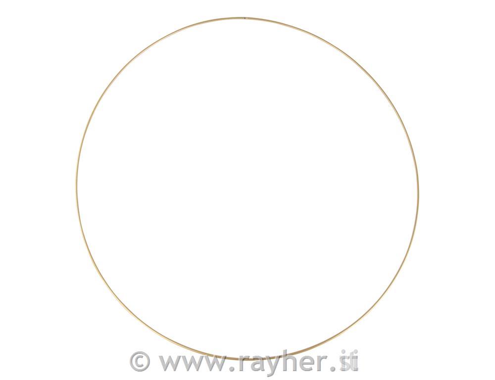 Obroč kovinski, 60 cm, zlat