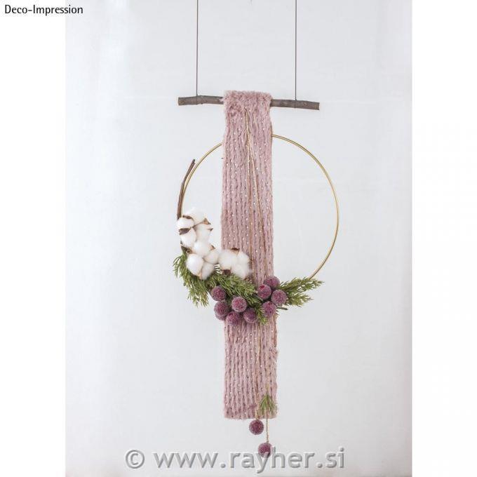 Metalni obruči, 25 cm, zlatni, set 10