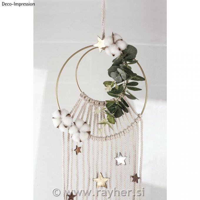 Metalni obruči, 25 cm, zlatni, set 10