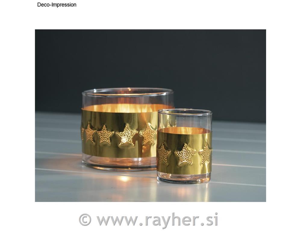 Metalna folija "Alu Hot", zlatna, set 3