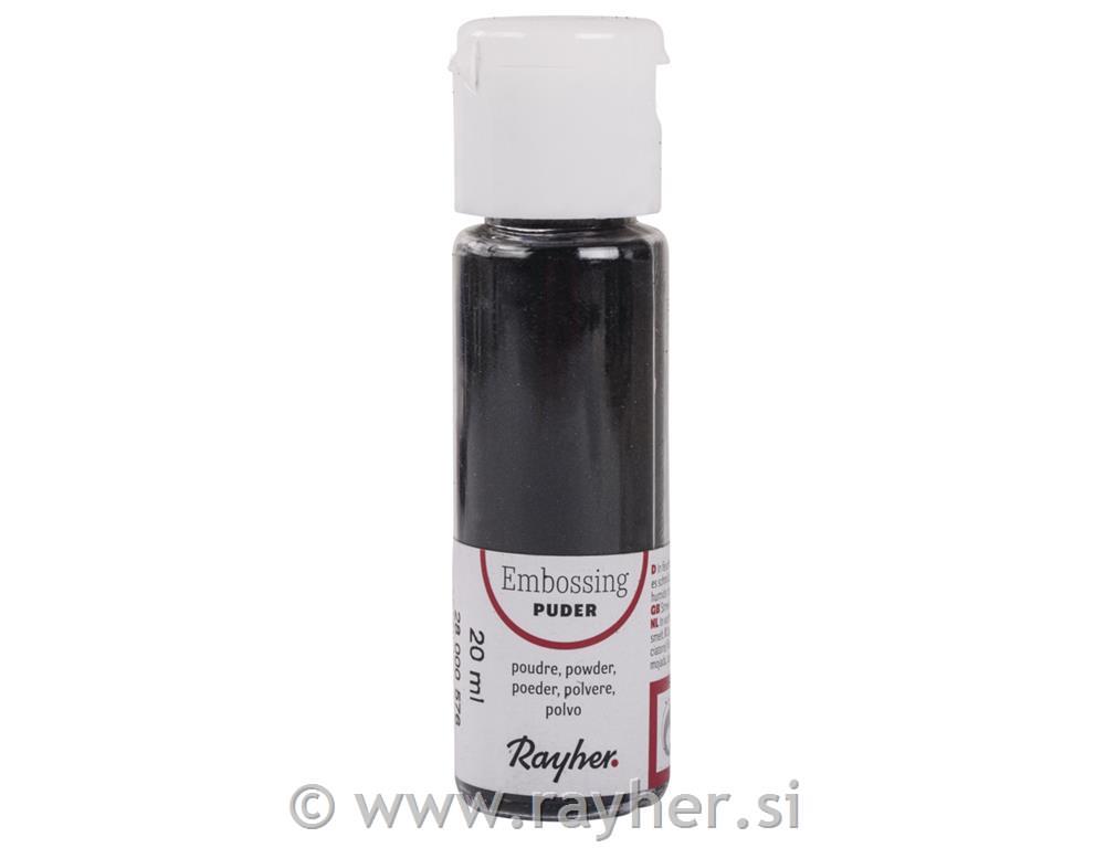 Puder za embossing, crna,opak, 20 ml