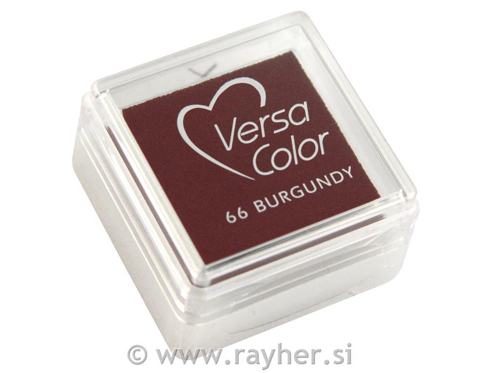 Blazinica za žige "Versacolor", bordo rdeča, 2,5x2,5 cm