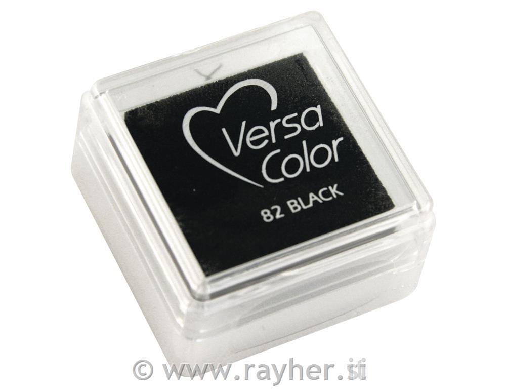 Blazinica za žige "Versacolor", črna, 2,5x2,5 cm