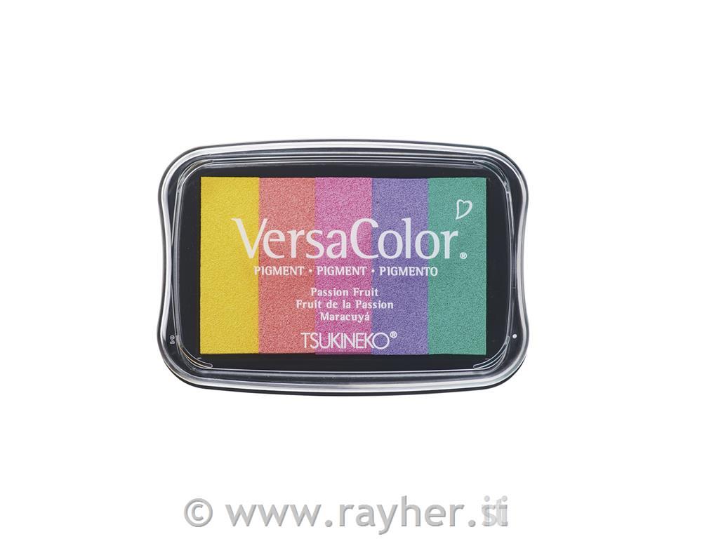 Stamp pad "Versacolor"5 colours, size 4,7x7,5 cmrainbow