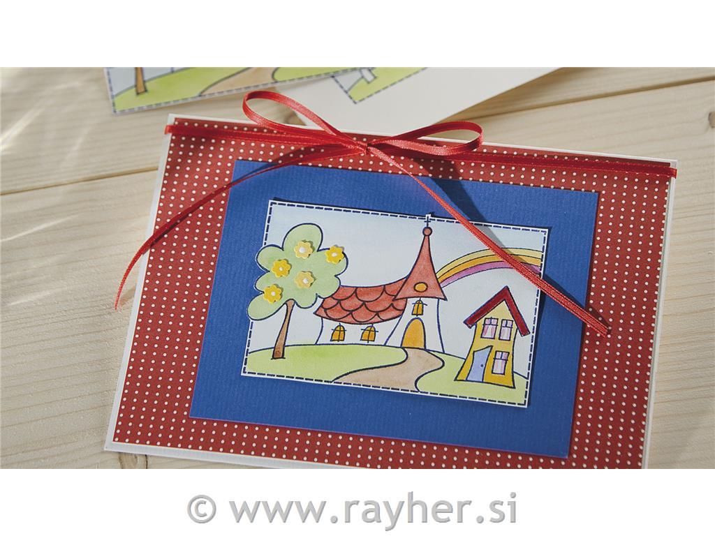 Pečat Crkva i Rainbow, 7x10 cm