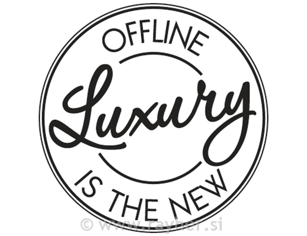 Stamp "Luxury", 3cm o