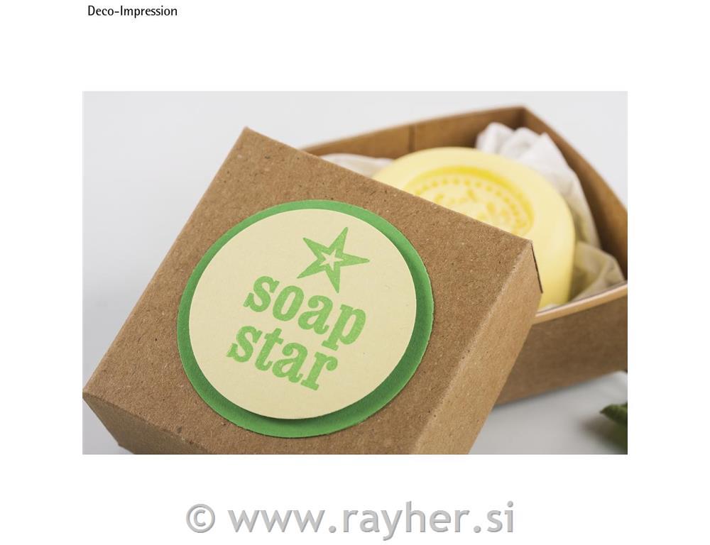 Stamp "Soap Star" 3x4cm