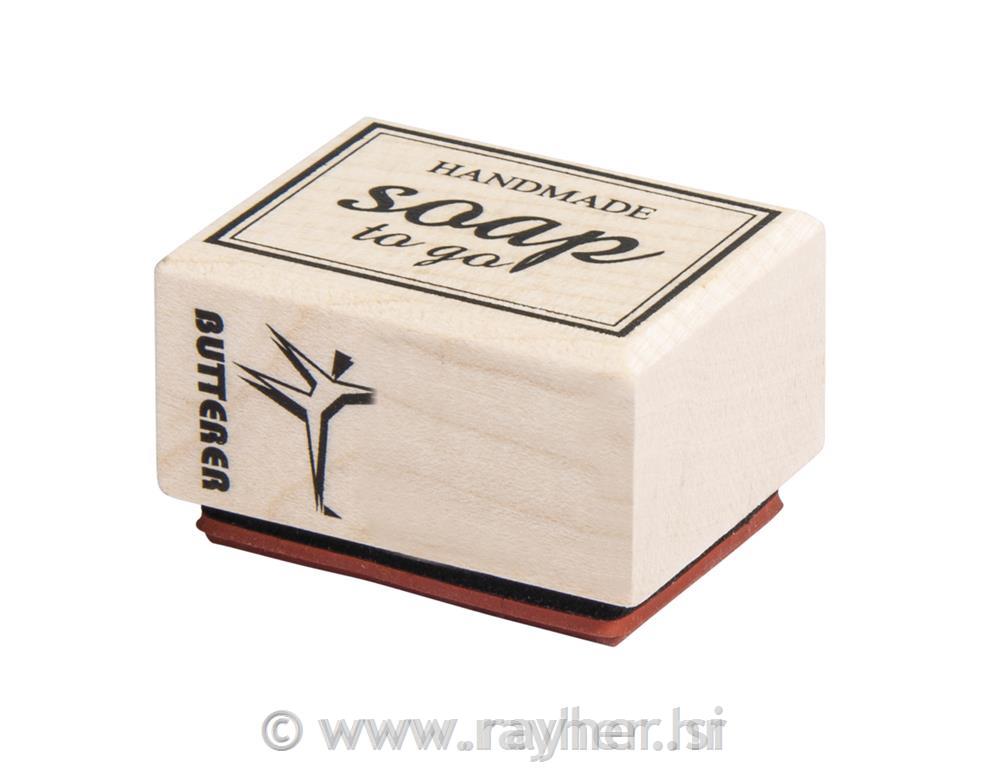 Pečat "Ručno rađena - sapun za odlazak",3x4cm