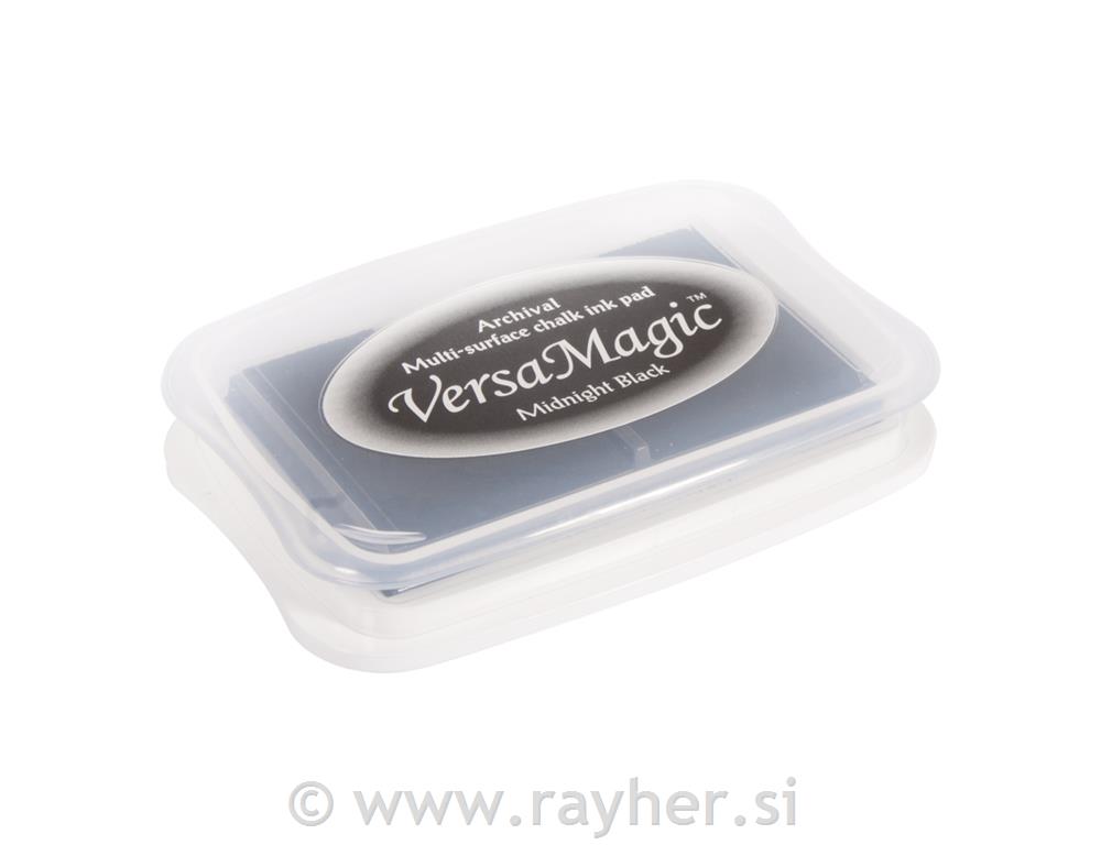 Versa Magic Chalk ink-pad size L, black,9.9x6.8x1.9cm
