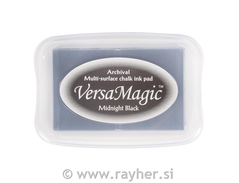 Versa Magic Chalk ink-pad size L, black,9.9x6.8x1.9cm