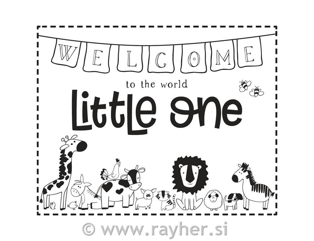 Pečat "Welcome Little one", 10x8cm