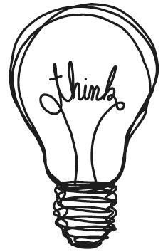 Pečat "Think", 2x3cm