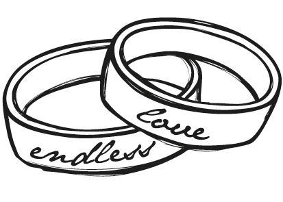 Pečat "Prstana, endless love", 3x5