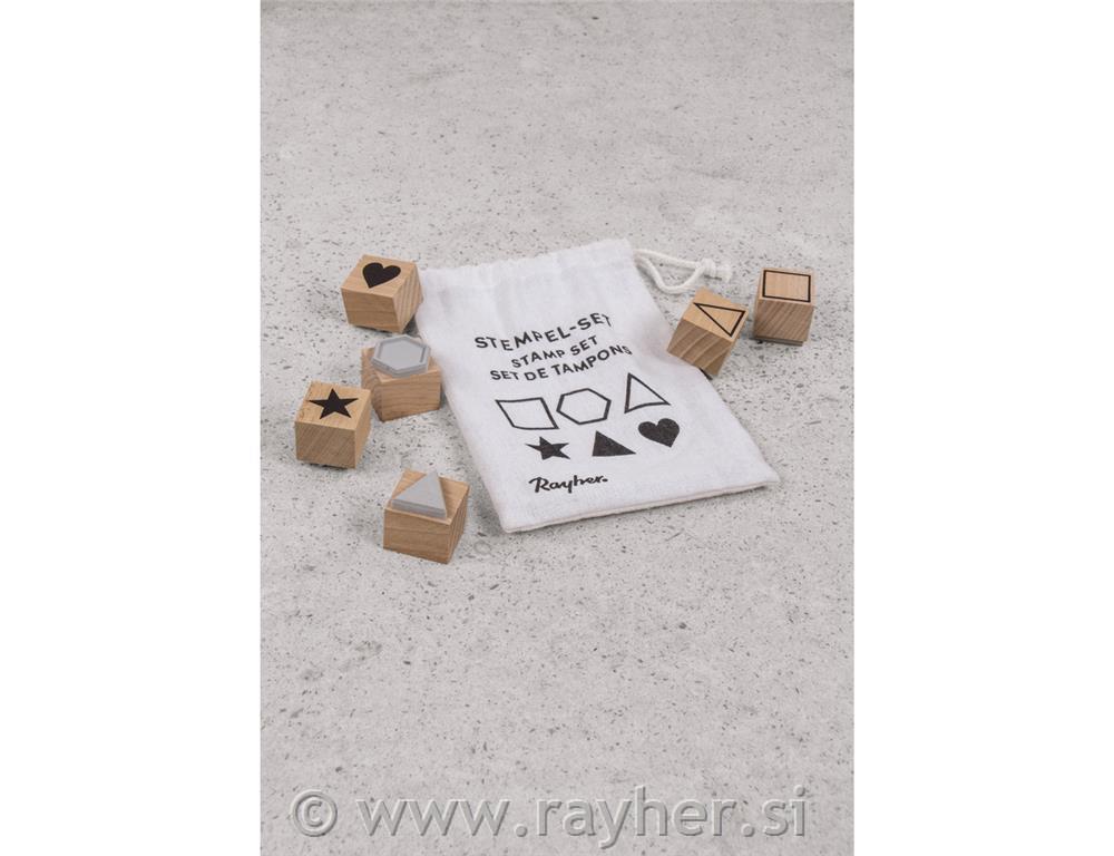 Set pečat Basic, 2,2 do 3,7cm, set 6