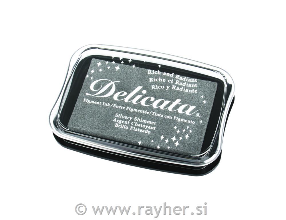 Delicata Metalic, tinta za pečate, srebr