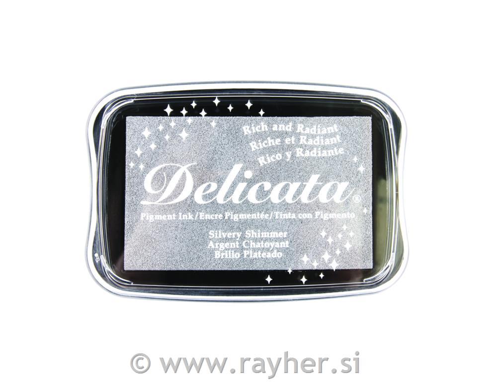 Delicata Metalic, tinta za pečate, srebr