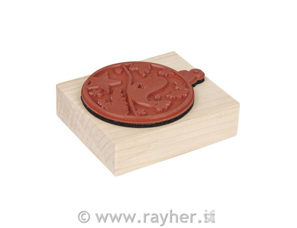 Štampiljka Božični okrasek 6x7 cm