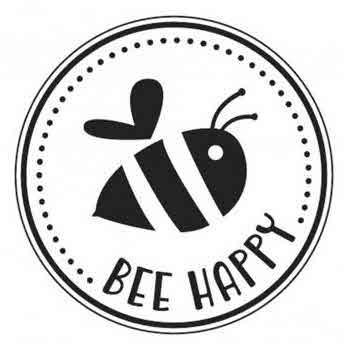Pečat "Bee happy", 3cm