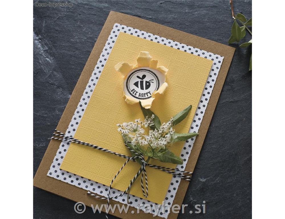 Pečat "Bee happy", 3cm