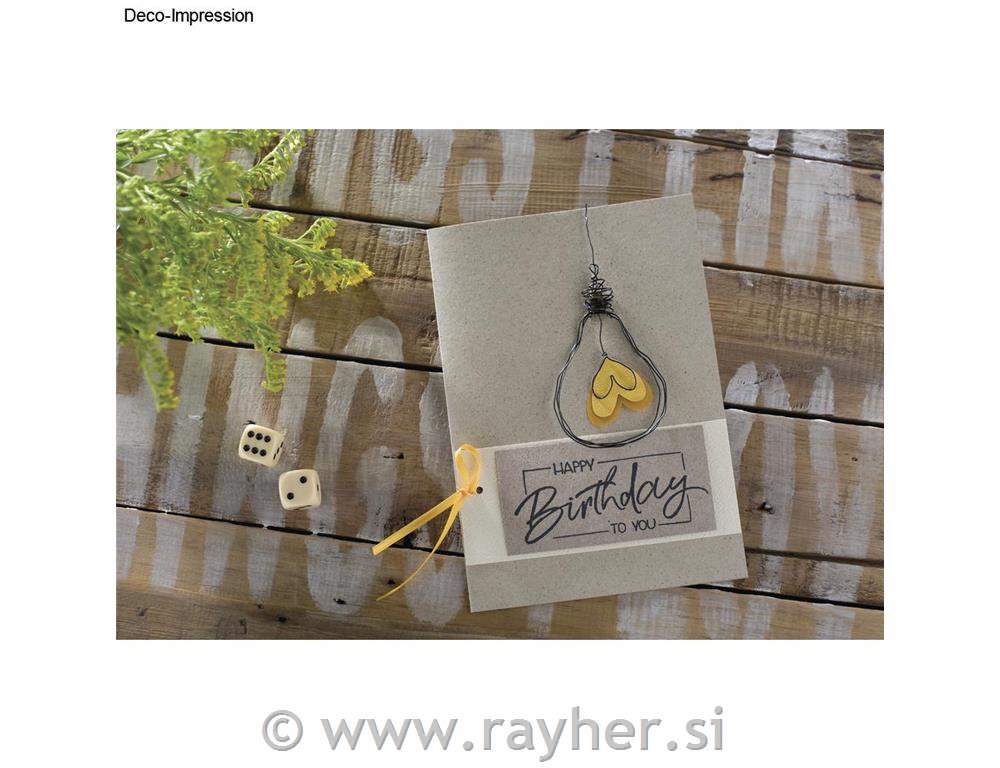 Pečat Happy Birthday to you, 4x9cm