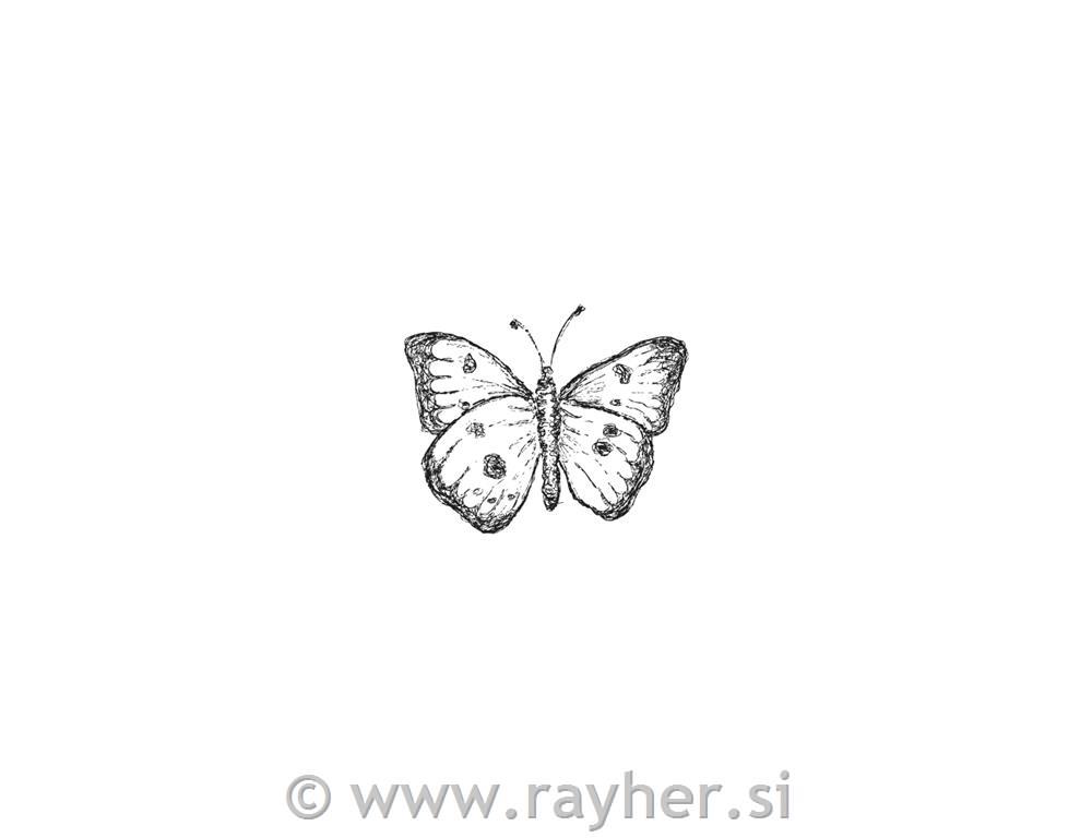 Pečat "Leptir", 3 cm