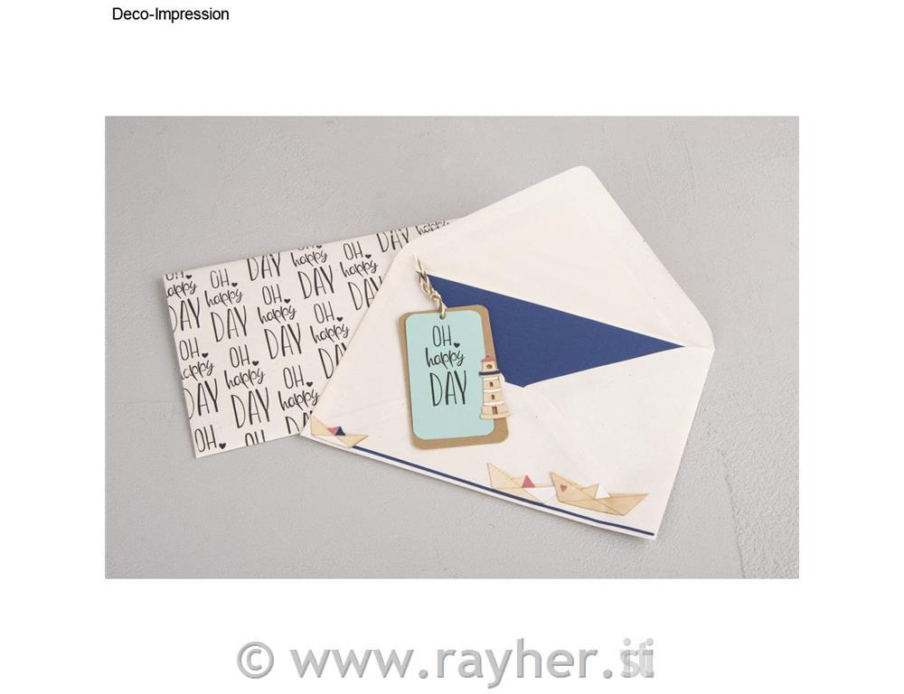 Pečat "Oh happy day" 3x7 cm