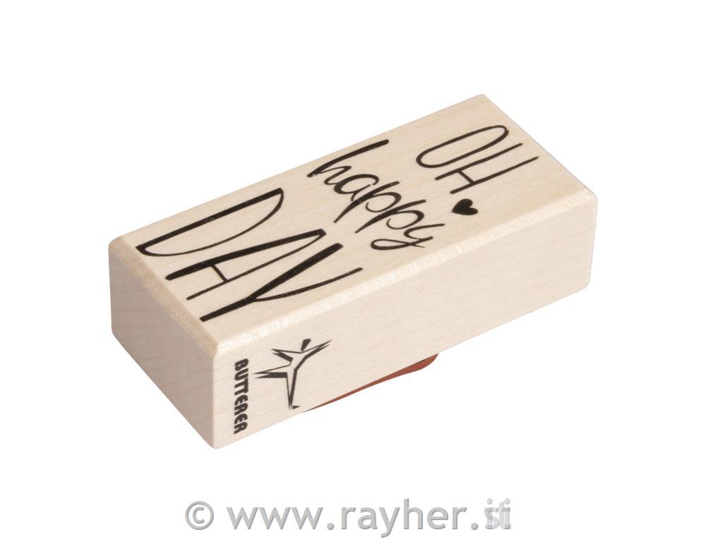 Pečat "Oh happy day" 3x7 cm
