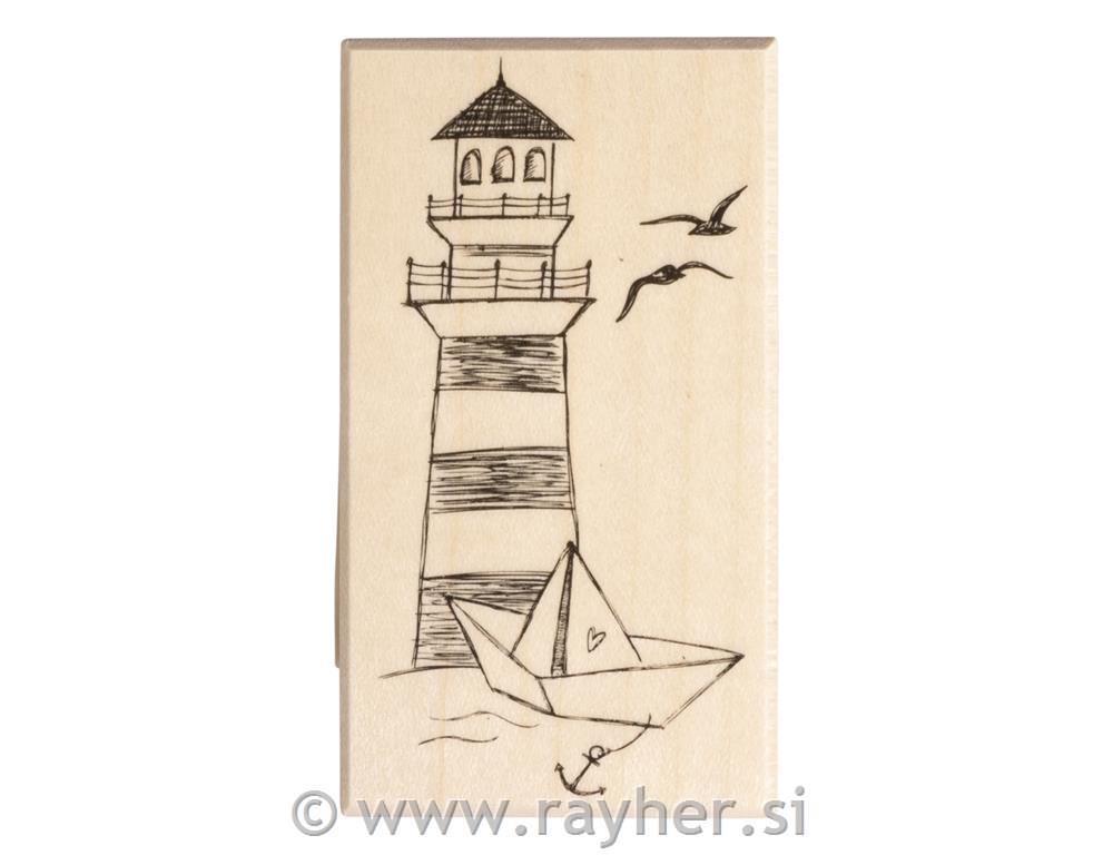 Stamp "Lighthouse" 5x9 cm