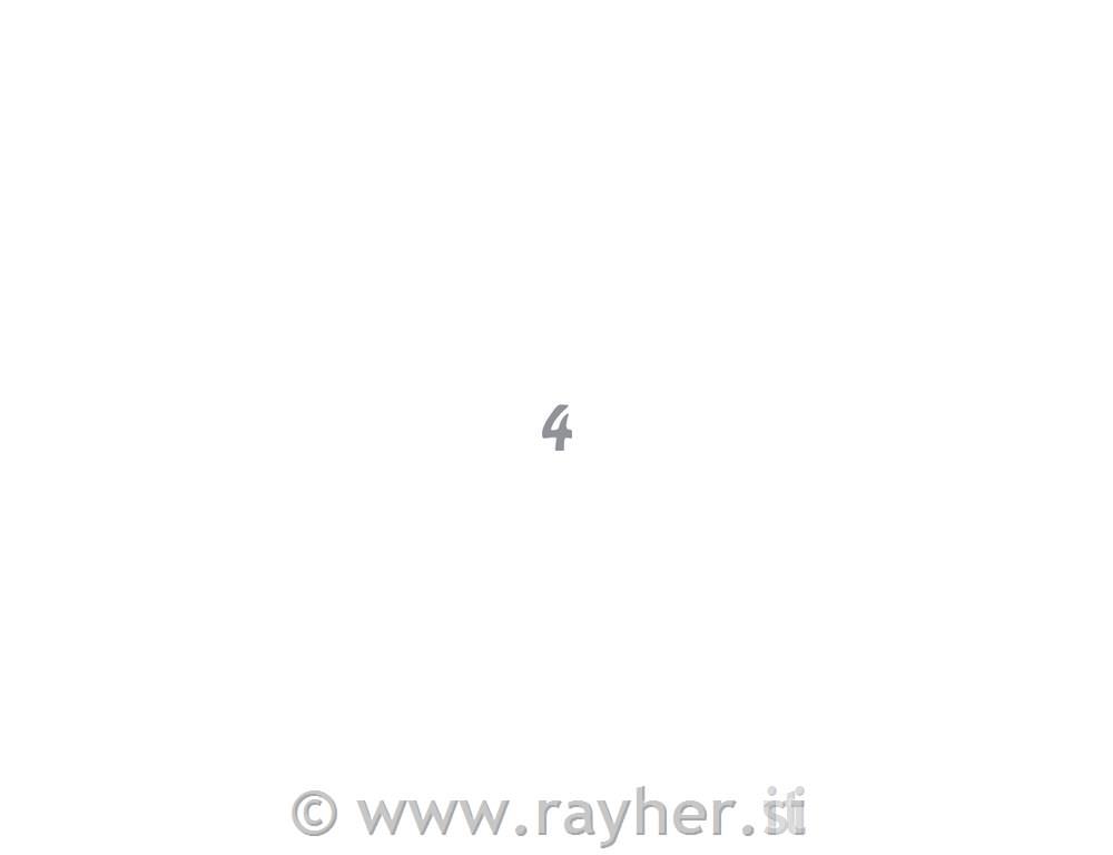 Naljepnice: 4, srebrna, 10x23cm