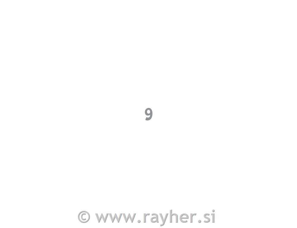 Naljepnice: 9, srebrna, 10x23cm