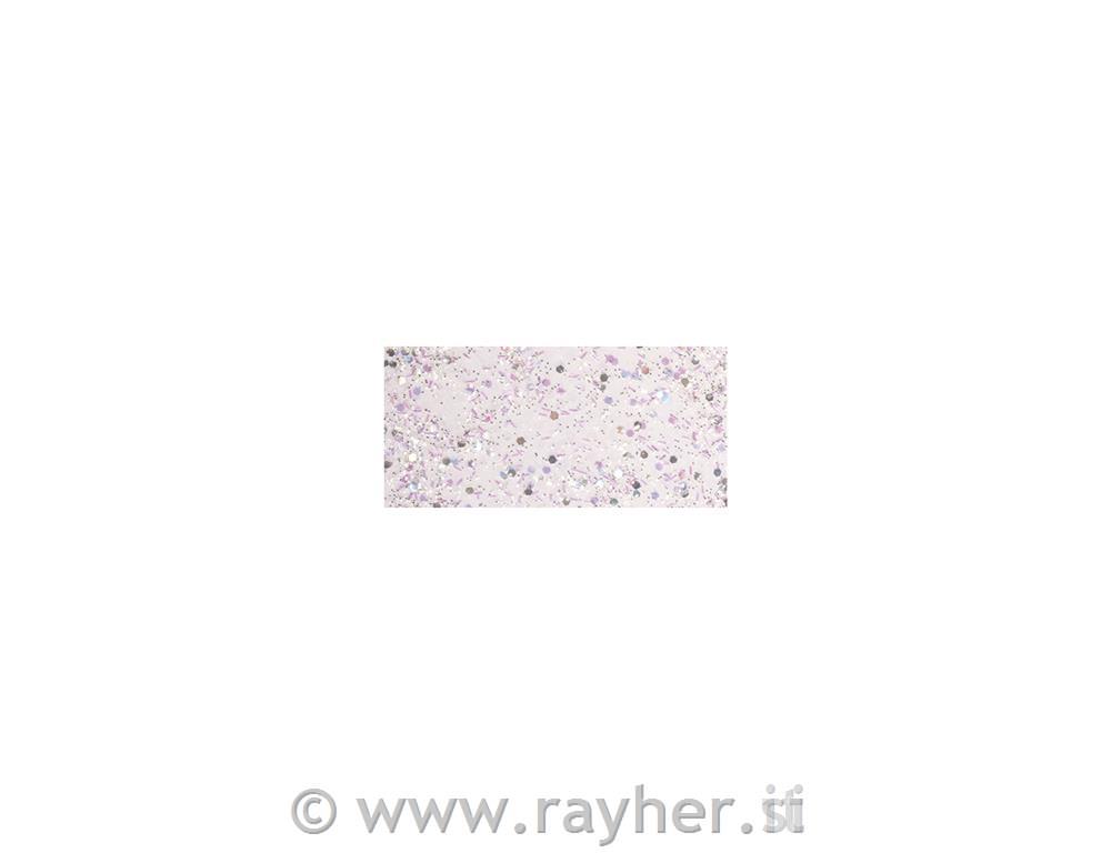 Glitter u ljepilu, grubo, bijelo, 50ml