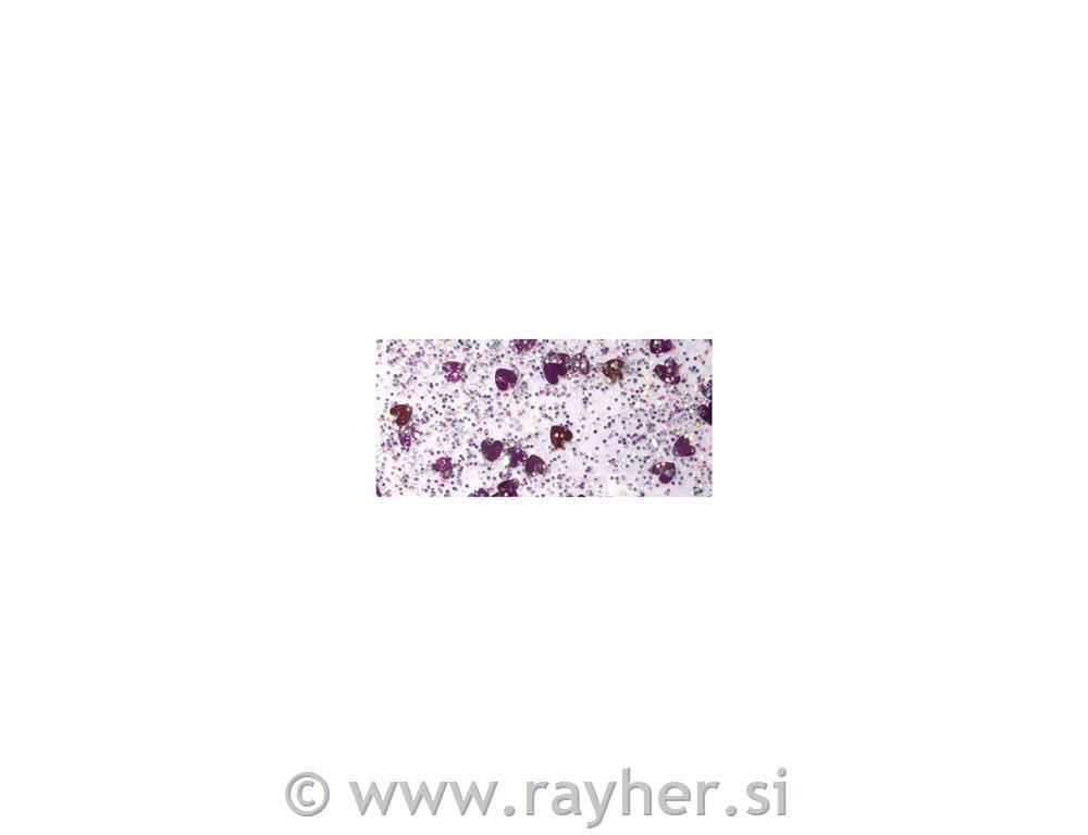 Glitter u ljepilu, srca, ružičasta / srebrna, 50ml