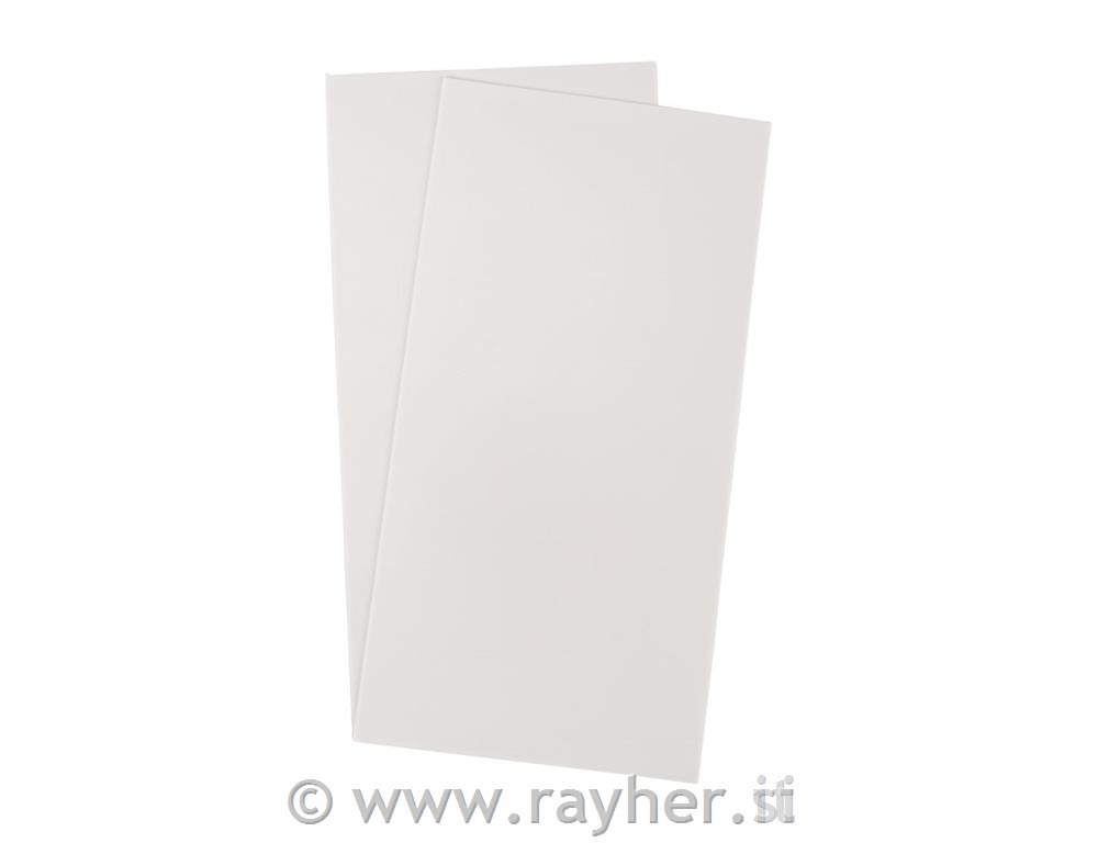 Wax foil for decorations, 20x10 cm, whit