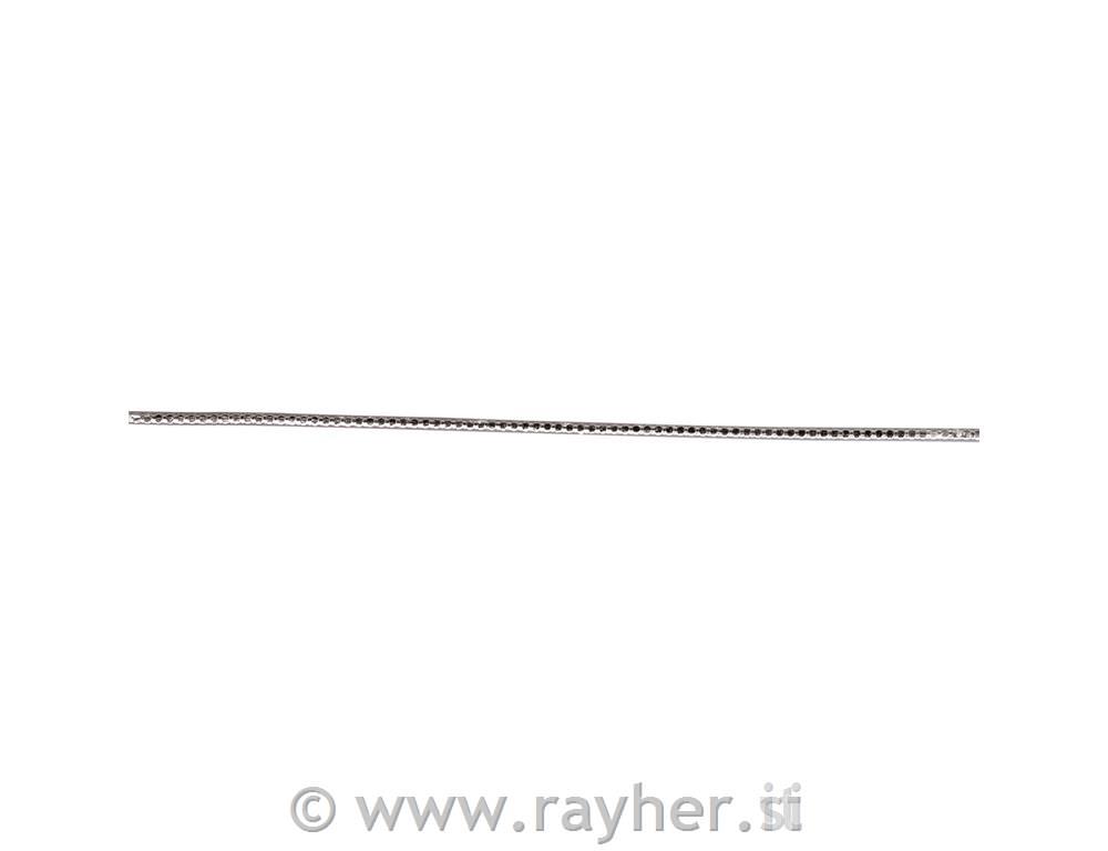 Decorative wax stripes, 20 cm, 2 mm, sil