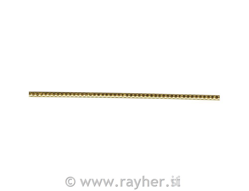 Decorative wax stripes, 20 cm, 4 mm, gol