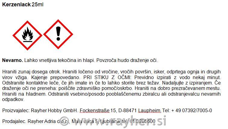 Lak za svijeće sa sjajem, 25 ml