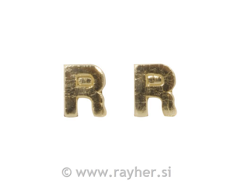 Voskano slovo, 9 mm, R, zlato, 2 kom.